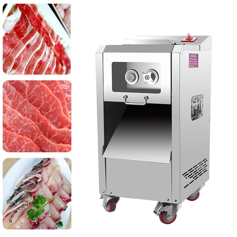 New Meat Cutting Machine 2200W Commercial Stainless Steel Meat Cutter Slicer Electric Dicing Machine
