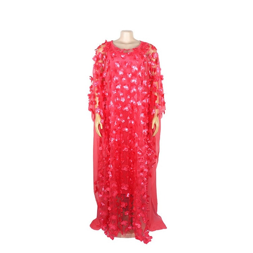 African Dresses for Women 2019 New Style African Clothes Bazin Fashion Lace Floral Boubou Robe Africain Dashiki Party Long Dress