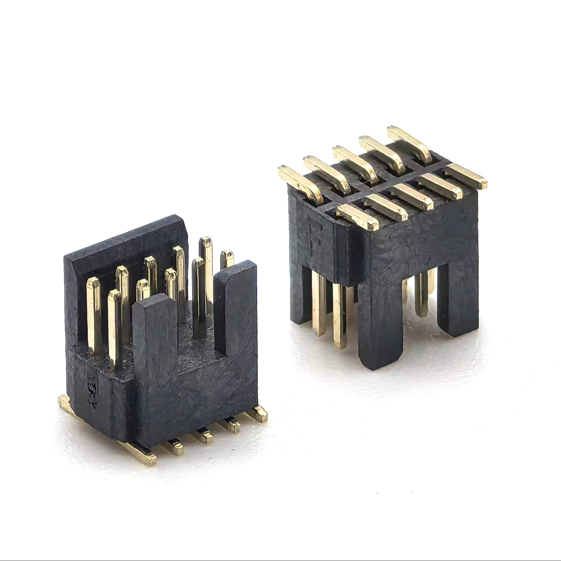 1.27mm Pitch Pin Header Connector With Fence  LCP SMT H2.5mm 2*5P