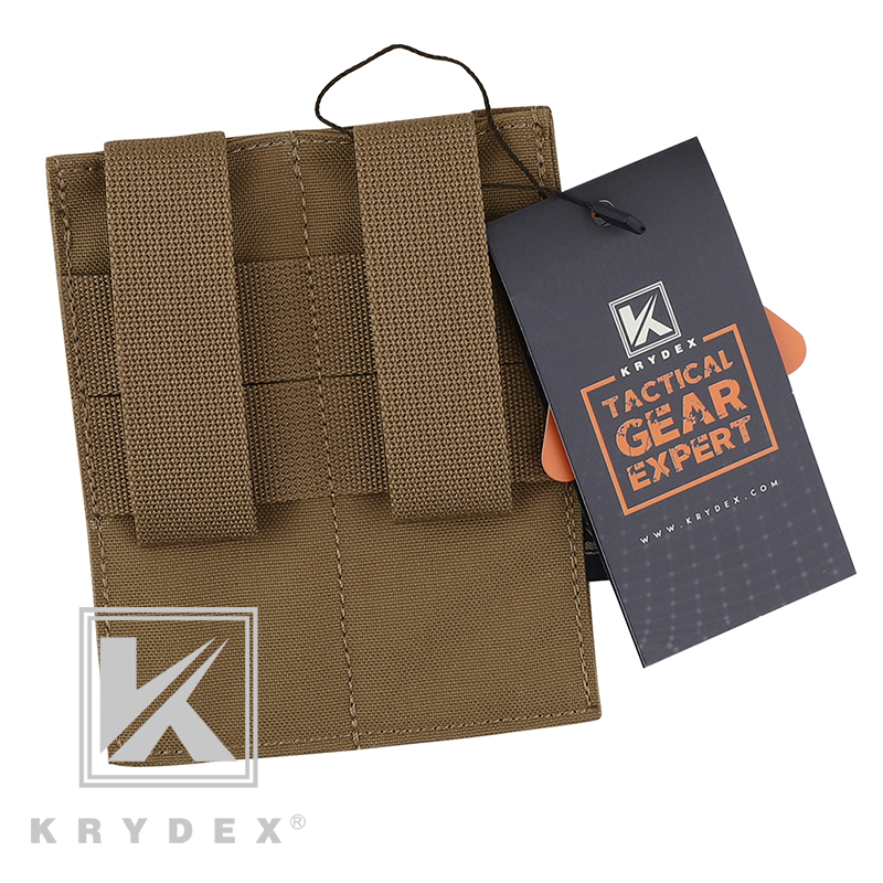 KRYDEX Double Open Top Magazine Pouch Tactical High Speed Fast Draw MOLLE PALS 9mm.45 Pistol Mag Pouch Holster 4 Colors Optional