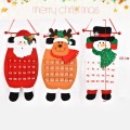 2021 New Year Applique Christmas Advent Calendars Large Felt Fabric Christmas Tree Calendar With Pockets Xmas Home Decoration