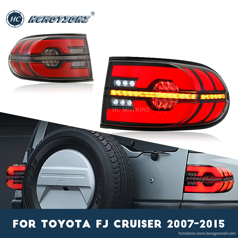 HCMOTIONZ LED Tail Lights Assembly 2007-2015 Toyota FJ Cruiser