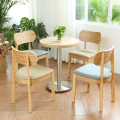Dining Table and Chair Simple Western Restaurant Chair Milk Tea Shop Dessert Shop Hamburger Snack Shop Table and Chair