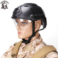 SINAIRSOFT Military Protection FAST Helmet With Protective Gear Goggle PJ Type Helmet Jump Tactical Helmet Airsoft Sports Safety