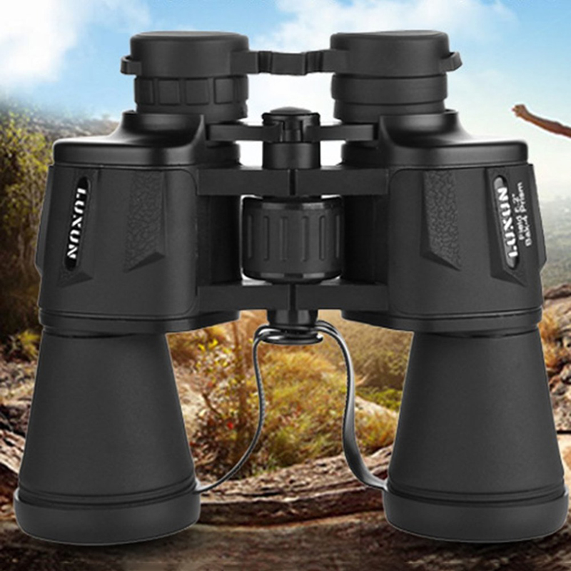 Luxun 20x50 High Maginification Zoom Porro Binocular HD Military Powerful Optical Telescope Wide Angle for Outdoor Hunting