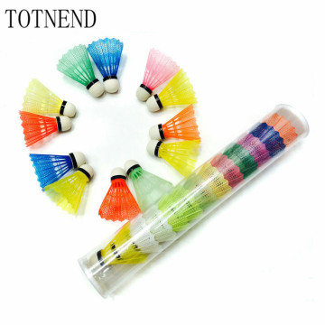 12PCS/lot Professional Foam Ball Head Plastic Badminton Colorful Shuttlecock Speedminton Badminton Accessories Sport Training