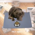 Waterproof Pet Mat For Dog Cat Solid Color Silicone Pet Food Pad Pet Bowl Drinking Mat Dog Feeding Placemat