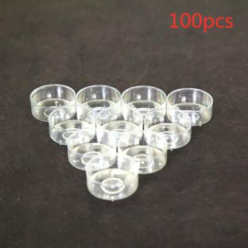 100 Pcs Plastic Scented Candle Cup Candle Holder Clear Candle Cup Decorative For Temple Wedding Candlestick Supplies