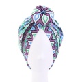 New Indian Styling Donut Turban Hat Hair Cap Headcover Bonnet Coloring Haircaring Chemo Ladies Fashion Satin Dot Cotton