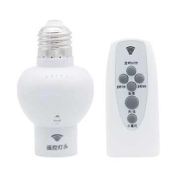 Wireless Remote Control Lamp Holder Dimmable E26 E27 Socket 220V Bulb LED Night Light with timer