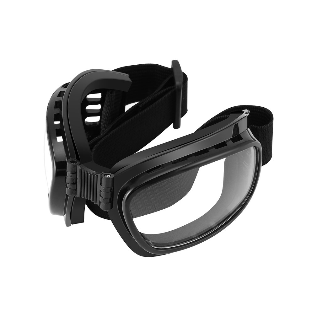 Foldable Vintage Motorcycle Glasses Windproof Goggles Ski Snowboard Glasses Off Road Racing Eyewear Dustproof Goggles