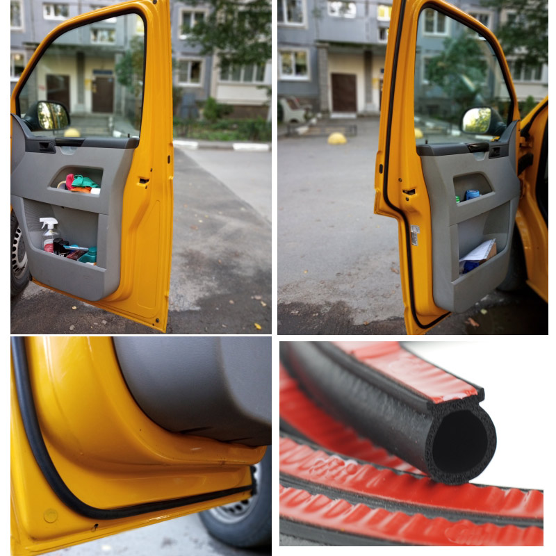 2M Big D Small D Z P Type Car Door Seal EPDM Leakproofness Waterproof Seals Strip Door Auto Sound Insulation For Car
