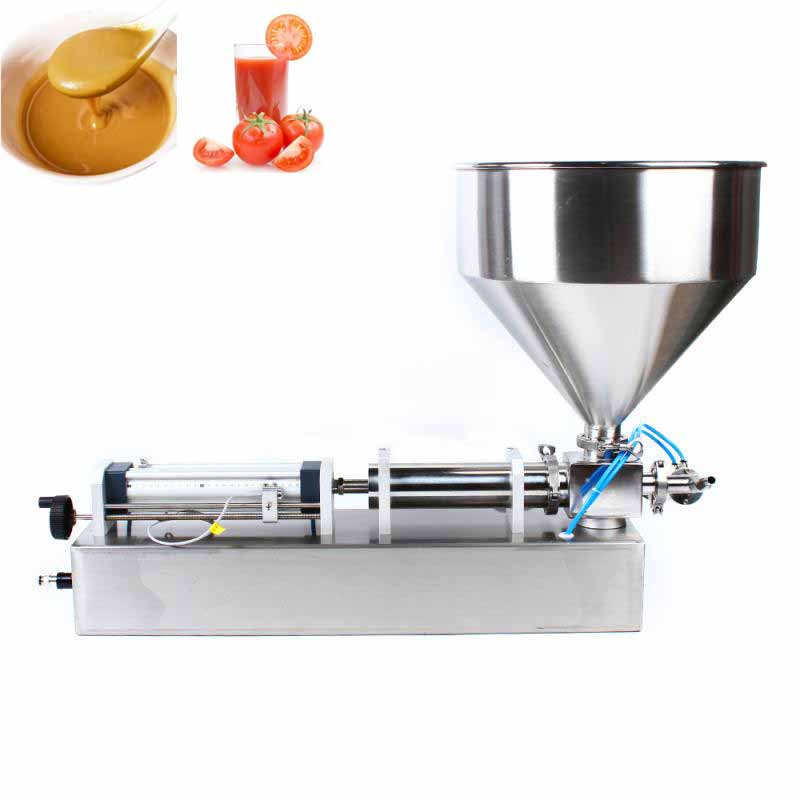 Multifunctional single head paste filling machine stainless steel foot control liquid paste butter sauce cream filling machine