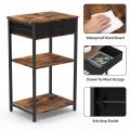Industrial Printer Holder Table with Drawer