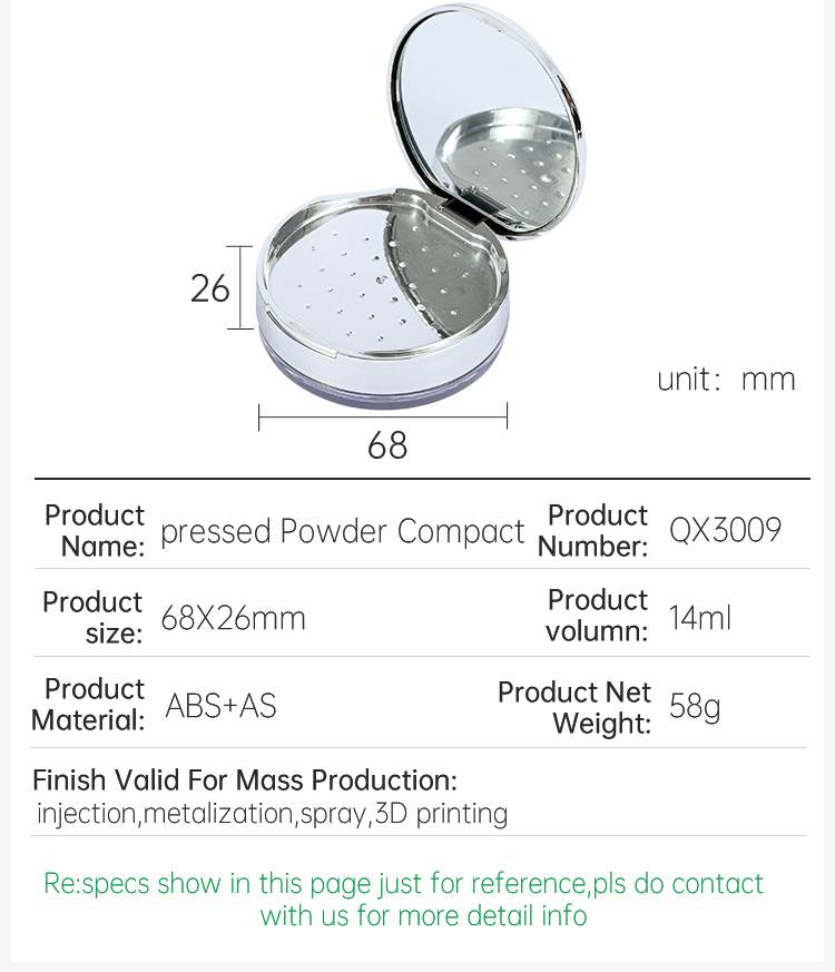 Cosmetic Pressed Powder Compact  (6)