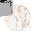 MaiYaCa pink gold Marble Durable Rubber Mouse Mat Pad Game Carpet Mouse Pad round mouse Mat Anti Slip gaming Mousepad 22x22cm