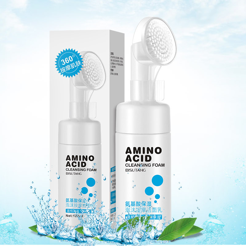 Bisutang Amino Acid Foam Facial Cleanser, Exfoliating Keratine, Hydrating, Moisturizing and Skin Care Facial Cleanser