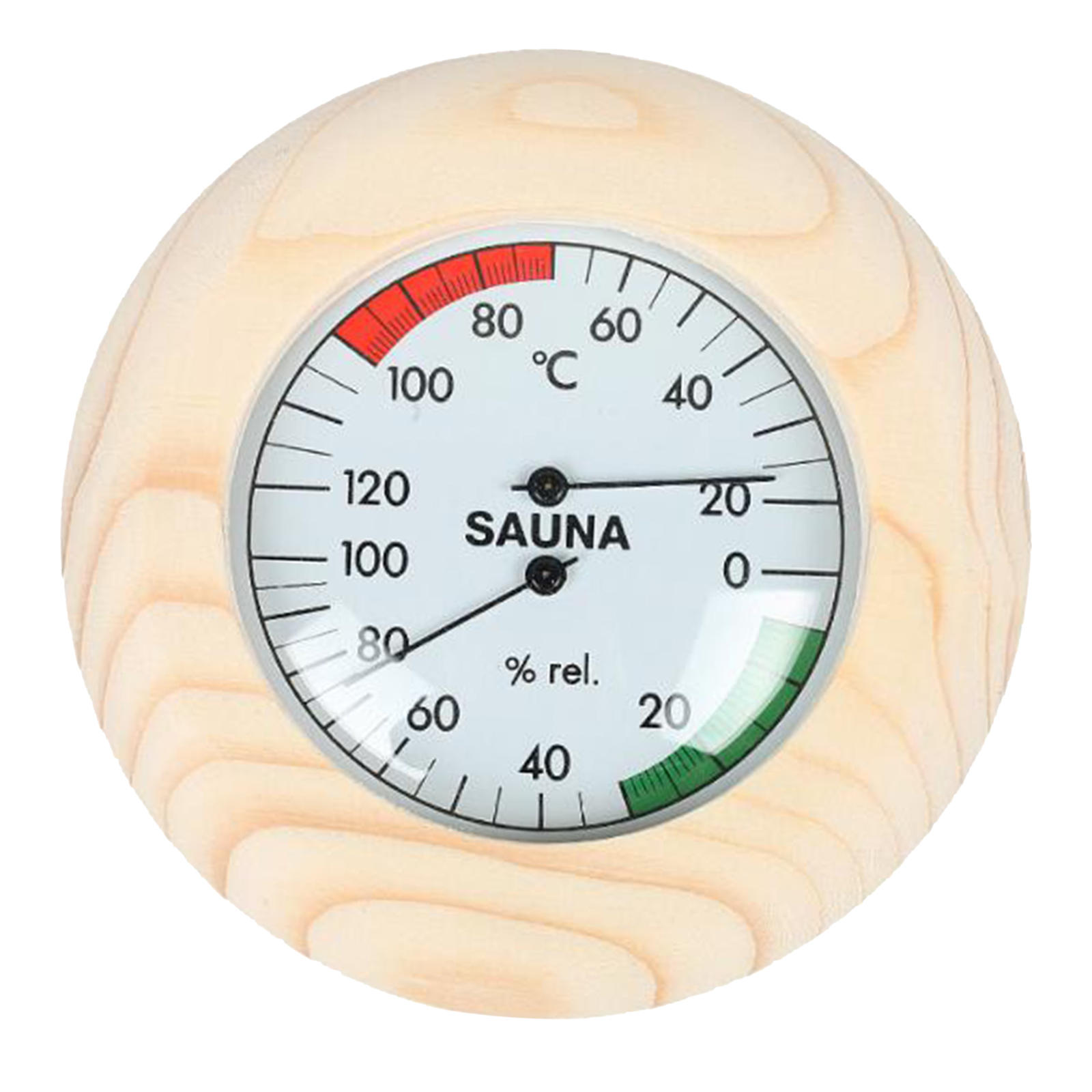 14.5cm Digital Wooden Sauna Thermometer and Hygrometer Sauna Room Accessory