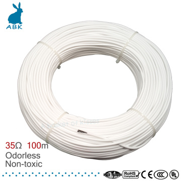 100m HRAG high quality 12K 33ohm carbon fiber heating cable floor heating wire electric hotline Non-toxic odorless heating cable