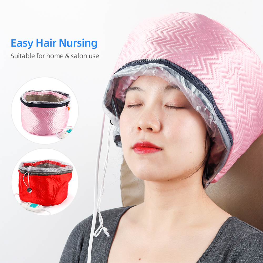 Adjustable Heating Hair Cap Steamer Nourishing Thermal Treatment Baking Oil Cap Nursing Hair Care Styling Spa Home Salon Tool