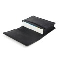 New 2018 Men Black Leather Expandable Credit Card ID Business Cards Holder Wallet Case