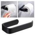 Bathroom Toilet Paper Holder Towel Tissue Rack Adhesive Wall Mounted Hook