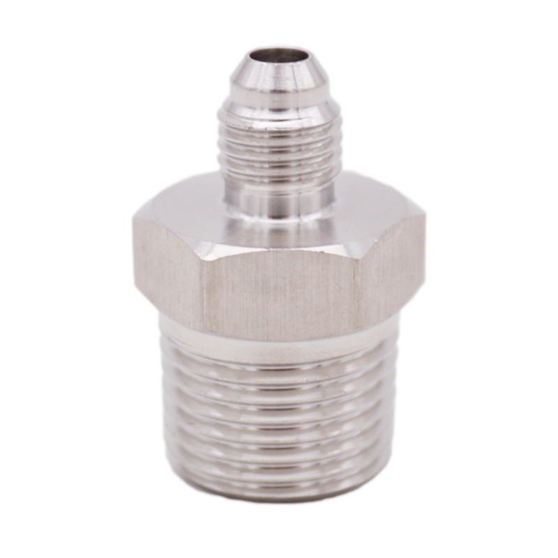 1/2" Male NPT x 1/4" MFL Male Flare Adapter Beer Kegging Fitting 304 Stainless Steel Brewer Hardware