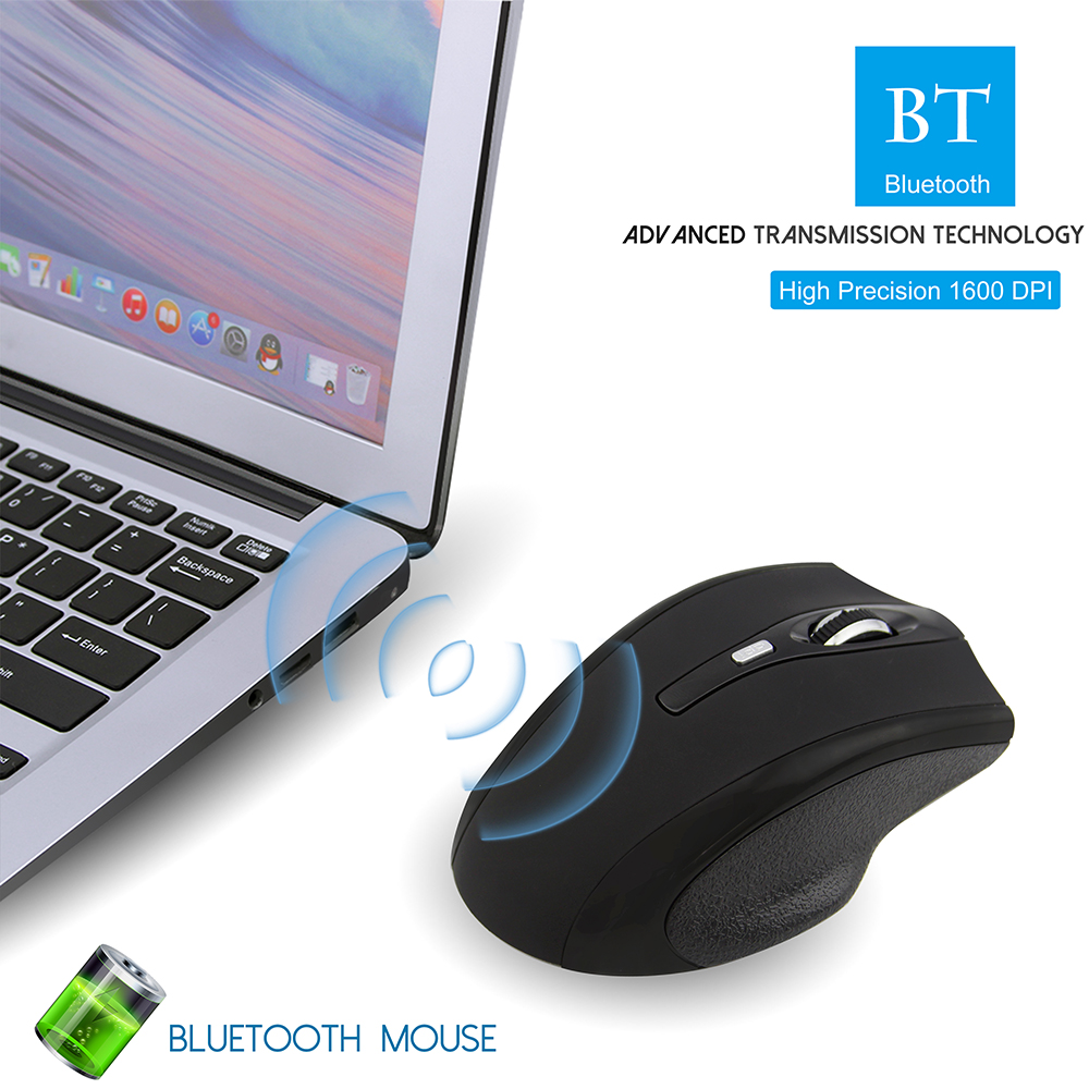 CHUYI Wireless Bluetooth Mouse Rechargeable Ergonomic Silent Mice 1600DPI Optical Mouse With Wrist Rest Mouse Pad For PC Laptop