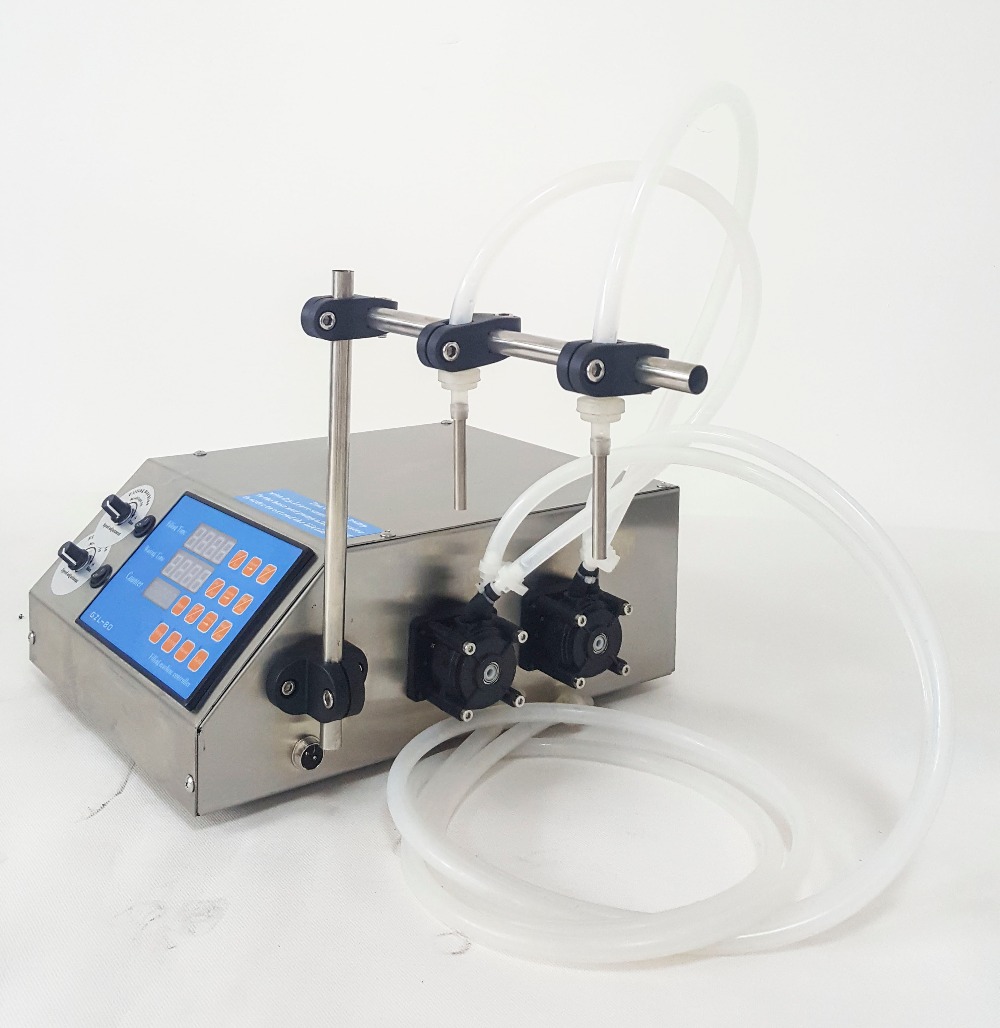 GZL-80 new Digital essential oil filling machine with 2 nozzles model peristaltic pump perfume filler