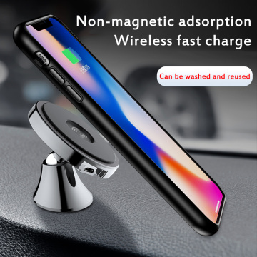 360 Degree Rotation Car Wireless Charger For IPhone For Samsung Wirless Charging Safe Non-Magnetic Nano Adsorption Car Holder