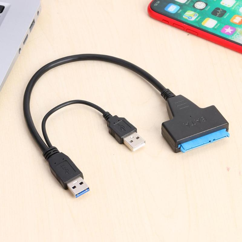 USB2.0 USB 3.0 to SATA SSD HDD Hard Disk Drive Converter Cable High Speed Adapter Cable for External 2.5 inch SATA HDD