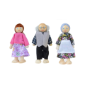 Doll Wooden Furniture Dolls House Family Miniature 7 People Doll Toy For Kid Child #40