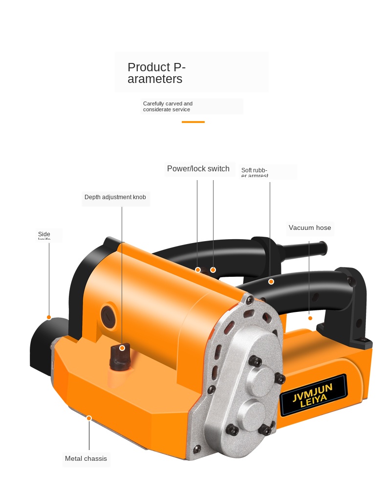 220V 2000W Electric Wall Chaser Groove Cutting Machine Wall Slotting Machine Concrete Planer