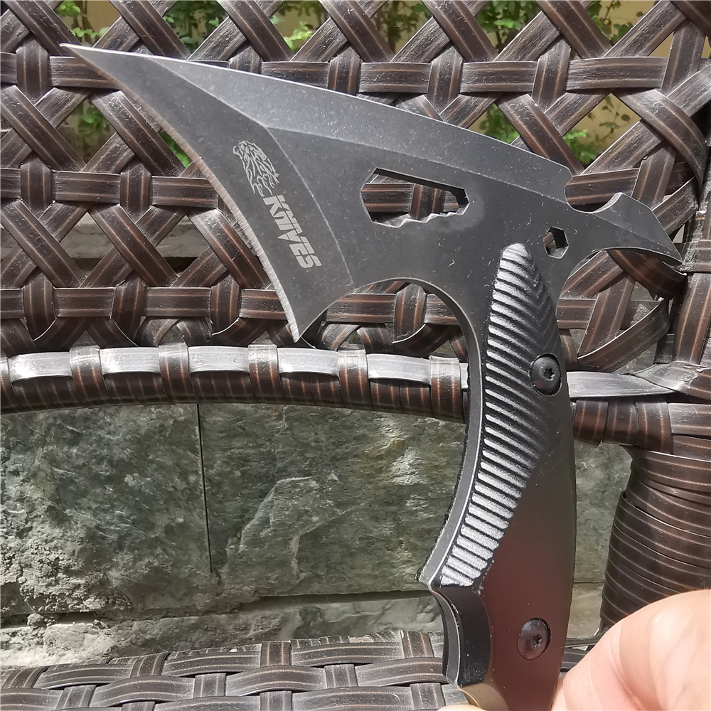 CS Tactical Axe Tomahawk Army Hunting Machete Axes Hand Fire Axe Hatchet Axe Ice AxE Knife for Outdoor Survival Camping and EDC