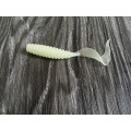 Free shipping 50pcs 6cm soft luminous color artificial worm grub fishing lures soft worm grub in fishing lure isca soft maggot