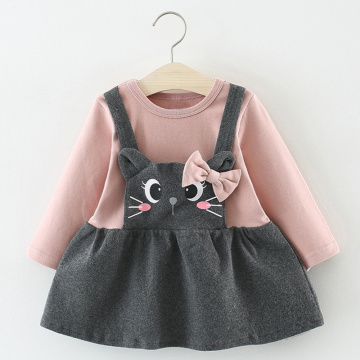 Melario Baby Dresses New Casual Spring Baby Clothes Long Sleeve Mesh Patchwork Princess Dress Baby Girl Clothes
