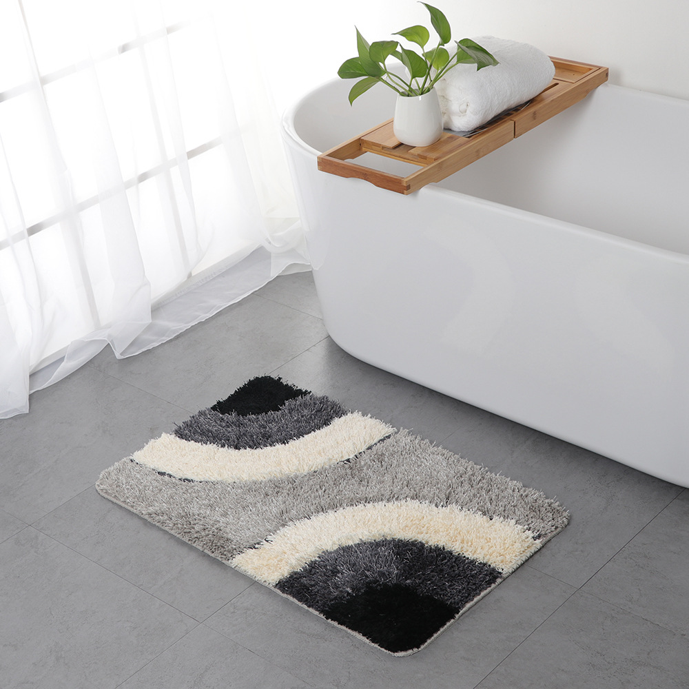 Household Rectangular Floor Mat Wholesale Microfiber European Tufted carpet home bathroom absorbent non-slip mat door mat