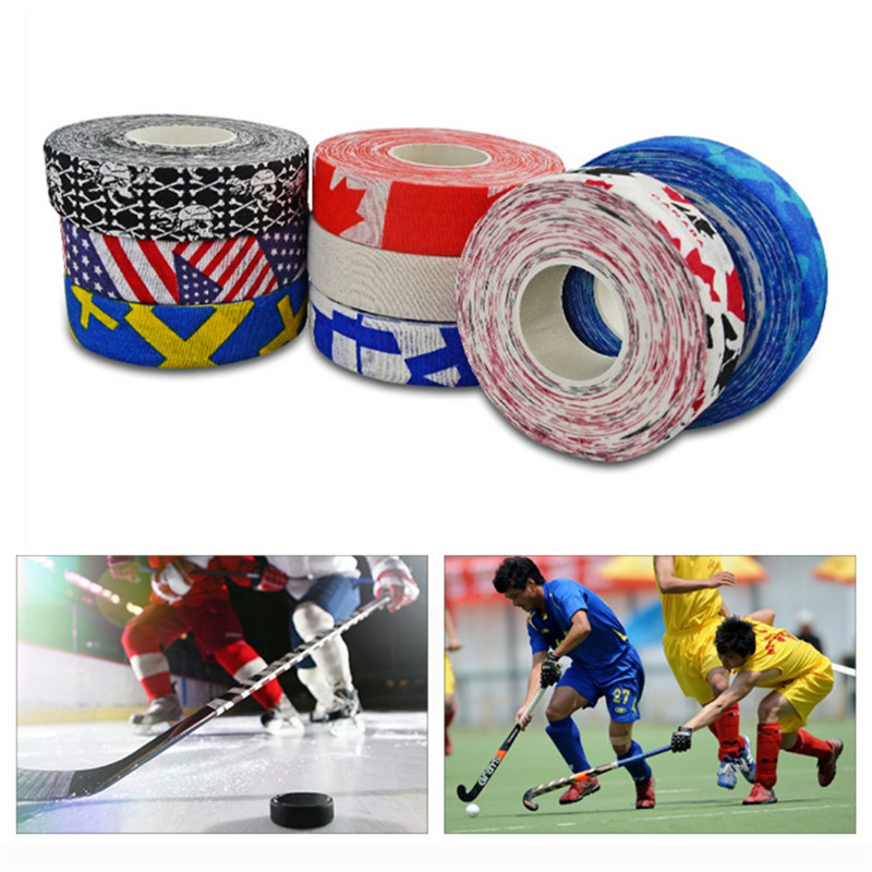 Hockey Stick Tape Multipurpose Colorful Sport Safety Cotton Cloth Enhances Ice field Hockey badminton Golf Tape