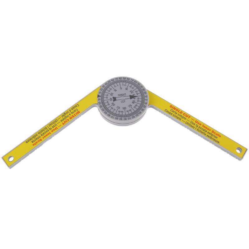 175mm 7" Miter Saw Protractor with Miter Cut Single Cut for carpenter plumber angle gauge woodworking scriber tool