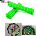 36Pcs Sport Bicycle Motocross Dirt Bike Enduro Wheel RIM SPOKE SKINS COVERS For With the spokes of the off-road motorcycle