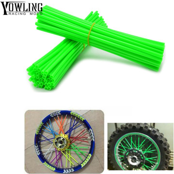 36Pcs Sport Bicycle Motocross Dirt Bike Enduro Wheel RIM SPOKE SKINS COVERS For With the spokes of the off-road motorcycle