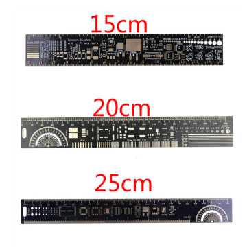 15/20/25cm Multifunctional PCB Ruler Measuring Tool Resistor Capacitor Chip IC SMD Diode Transistor Package Electronic Stock