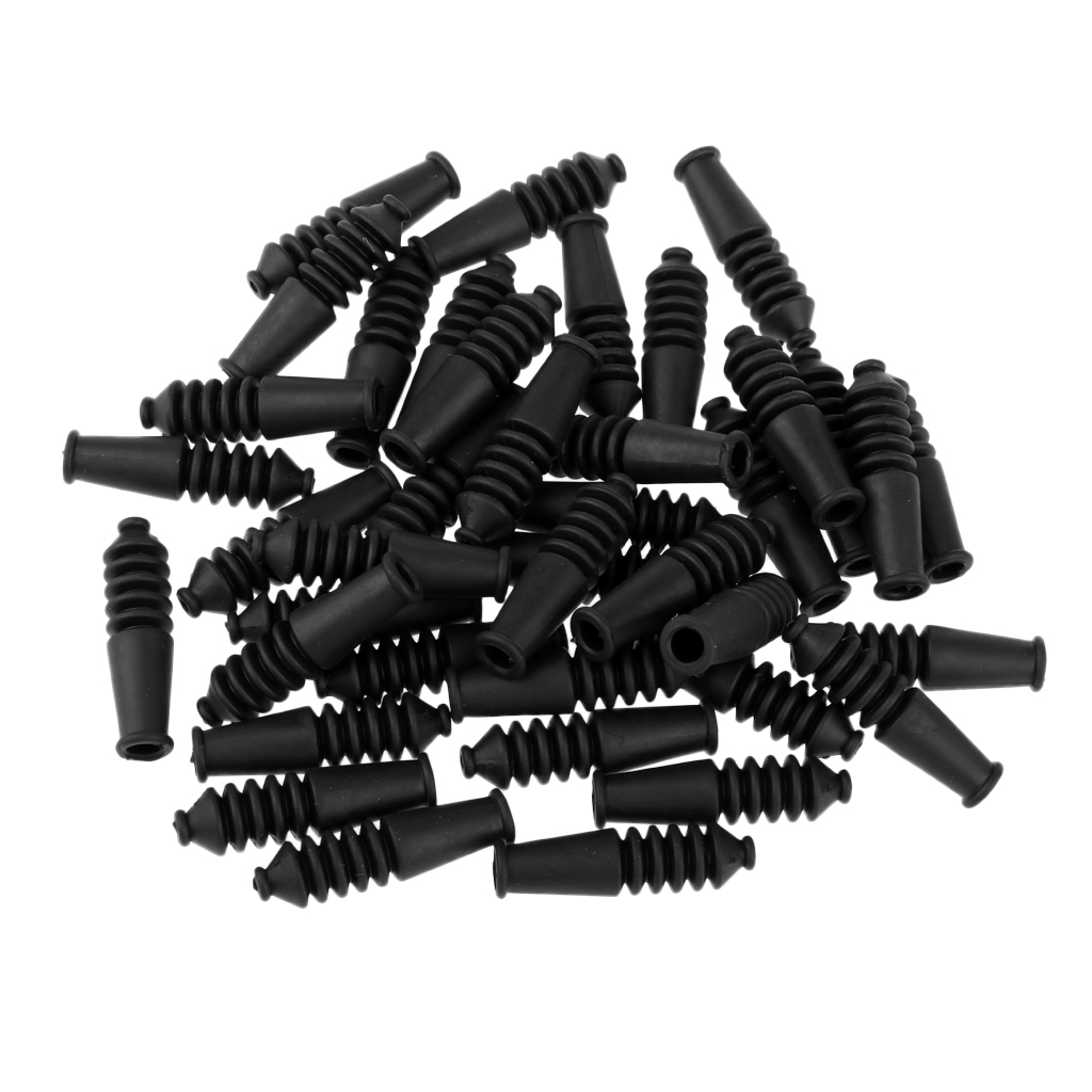 40x Rubber Bicycle Brake Gear Cable Caps End Crimps Cap BMX MTB Road Bike Worn Cables End Caps Replacements