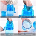 Ice shaver and snow cone machine, advanced portable manual ice crusher and ice shaver