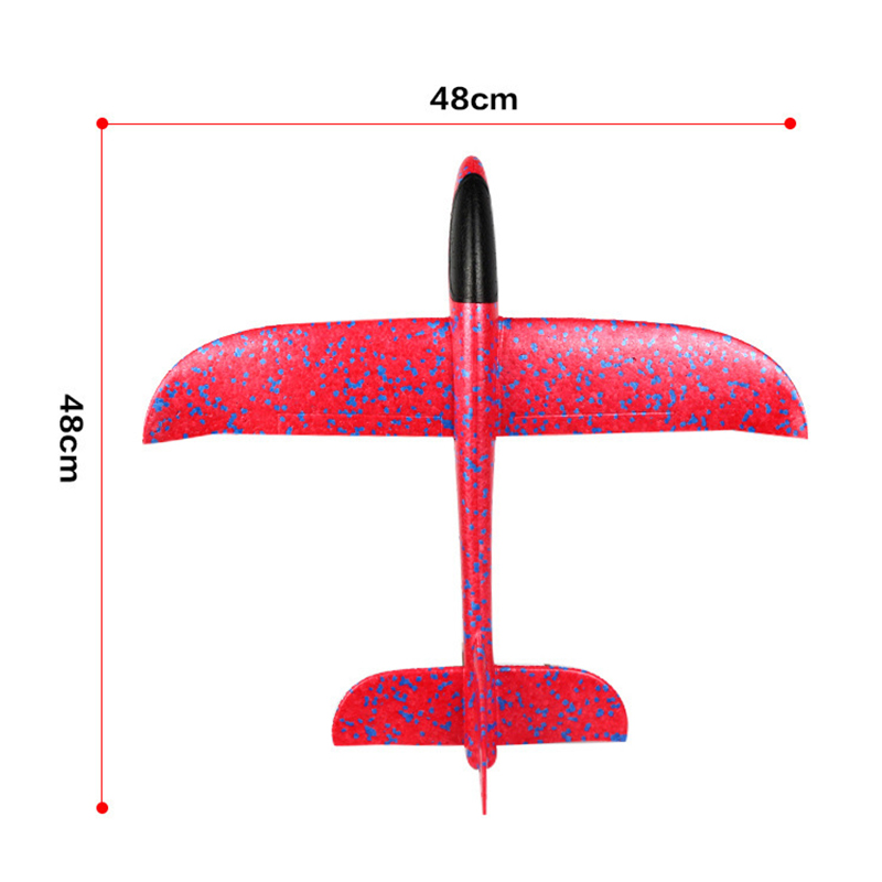 48cm Hand Throw Flying Glider Plane Toys Kids EPP Foam Plane Toy Ultralight Aircraft Airplane Model Toy Kid Outdoor Toys Games