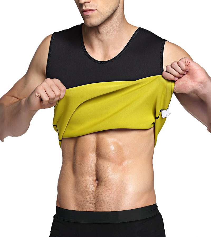 CXZD Men Sweat Neoprene Body Shaper Weight Loss Sauna Shapewear Workout Shirt Vest Fitness Jacket Suit Gym Top Clothes Thermal