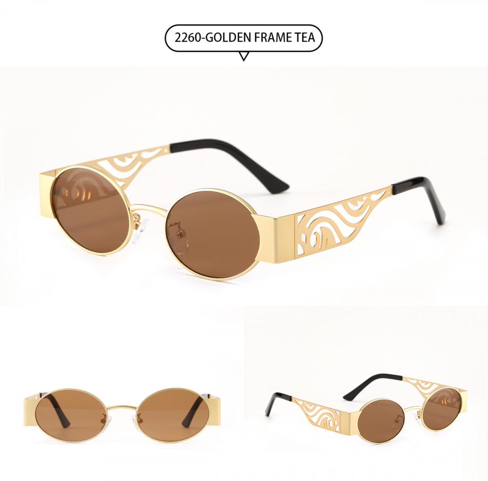 New Trendy Custom Fashion Vintage Ladies Square Small Rectangle Frameless Sun Glasses