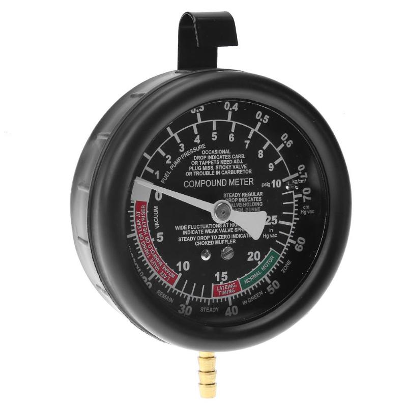 Multifunction Car Engine Vacuum Pressure Lester Gauge Meter For Fuel Vaccum System Seal High Precision Leakage Tester with Box