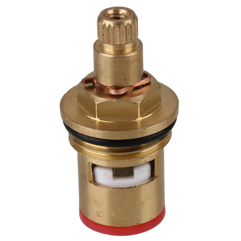 7.7mm Gold Brass Replacement Faucet Triangle Cartridge Ceramic Valve Core 44X23MM Anticlockwise Water Tap Fittings for Home