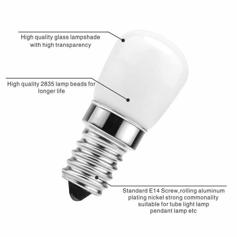 LED Fridge Light Bulb E14 3W Refrigerator Corn bulb AC 220V LED Lamp White/Warm white SMD2835 Replace Halogen Chandelier Lights